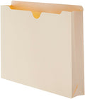 Basics Reinforced File Jackets, Letter Size, Straight-Cut Tab, 2 Set
