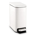 Classic TrashAid Slim Bathroom Trash Can with Lid for Daily Use