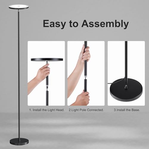 SUNMORY Floor Lamps for Living Room, 32W/3000LM Super