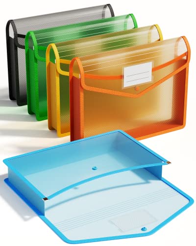 Modern ThinkTex Plastic Expanding File Folder, Transparent Envelopes Essentials