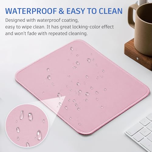 Modern Pink Mouse Pad, Nice and Cute Mouse Set