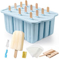 Popsicles Molds, MEETRUE 12 Pieces Silicone Popsicle